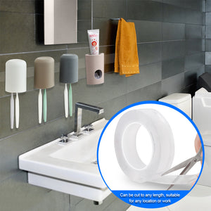 Nano Magic Double Sided Tape (Transparent, Reusable & Waterproof!)