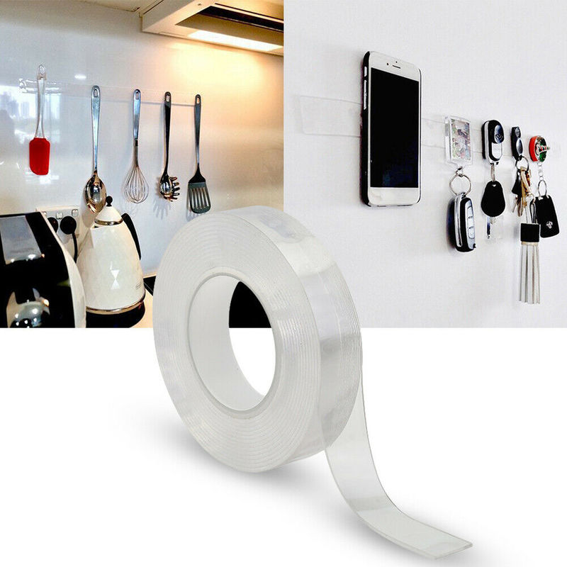 Nano Magic Double Sided Tape (Transparent, Reusable & Waterproof!)