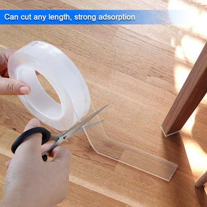 Nano Magic Double Sided Tape (Transparent, Reusable & Waterproof!)