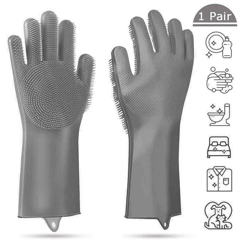 Multifunctional Cleaning Silicone Scrubby Gloves